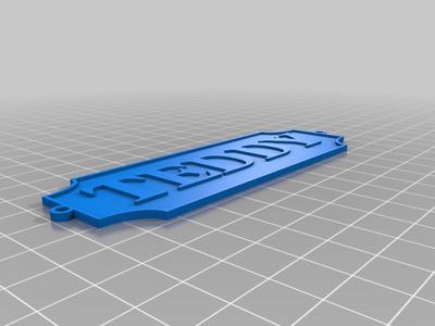 Customizable Nameplate with mounting rings