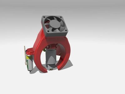 V6 Hotend Fan Duct + BLTouch