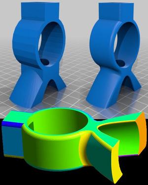 remix(remade) of "Better printable Cherry Pitter by Pogoner", no need glue +smooth and accurate mesh, and slightly more effective pitting