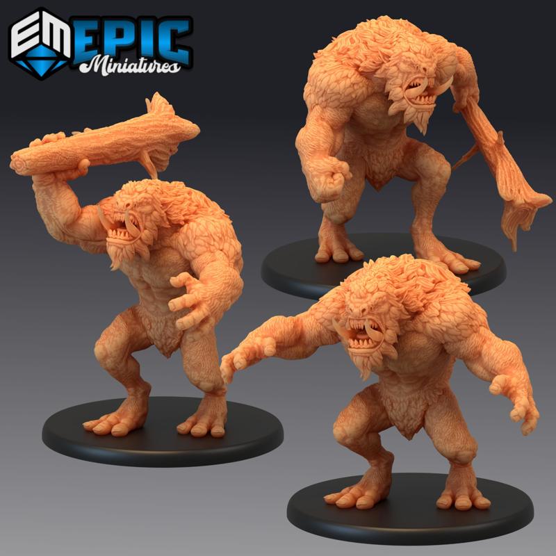 Norse Troll Set / Hairy Arctic Beast / North Forest Encounter