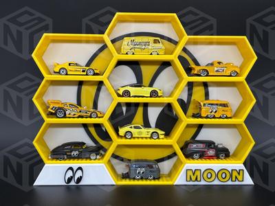 Moon Eyes Themed Display for 1:64 Diecast Cars