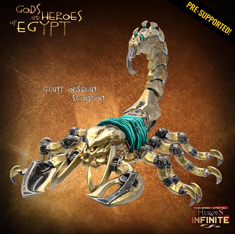 Giant Obsidian Scorpion