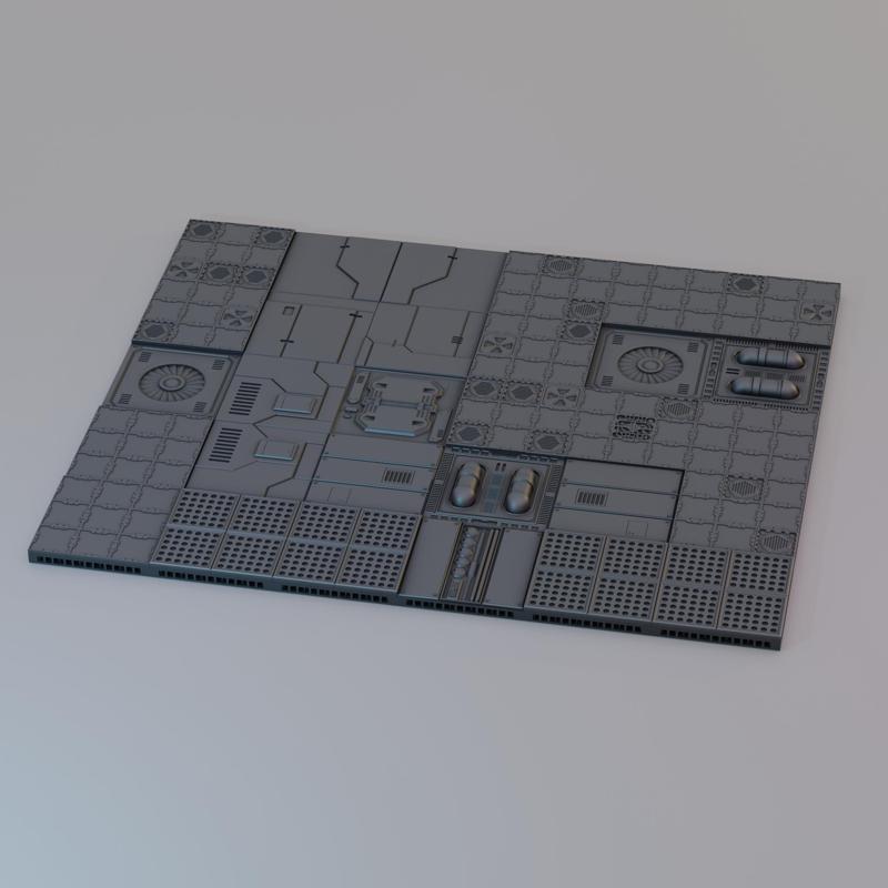 Modular Scifi Floor Tiles - Pack 1