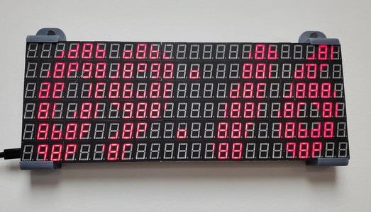 Wall Hanger for 144 7-segment Display