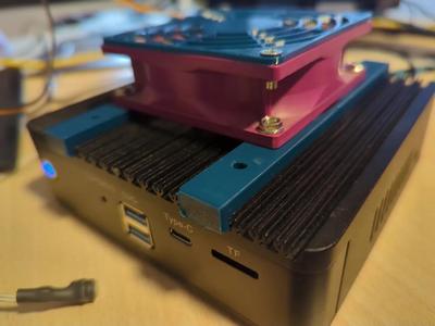 CWWK N100 Router Fan Mount (for 80mm fan)   