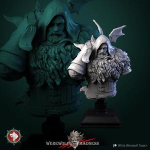 Waclaw the Werewolf Slayer bust pre-supported