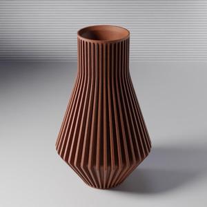 Ribbed vase 0070B