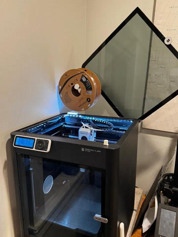 Convient Glass Top Holder for Bambu P1 and X1 printer   