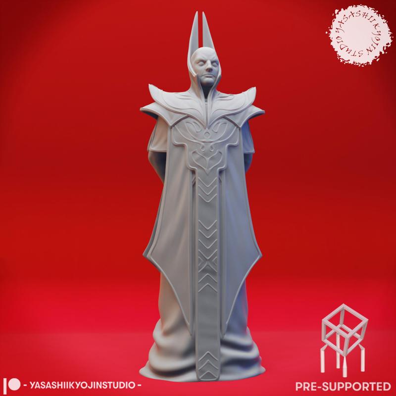 Red Wizard - Tabletop Miniatures (Pre-Supported)
