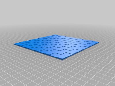 Embossing plate checkerboard