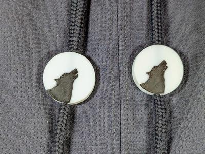 Larger Wolf Moon Drawstring Charm