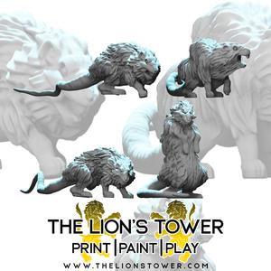 Rats - just normal standard rats! (Set of 4 x 32mm scale presupported miniatures)