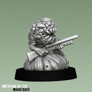 Killer rockworm with a shotgun *FREE miniature
