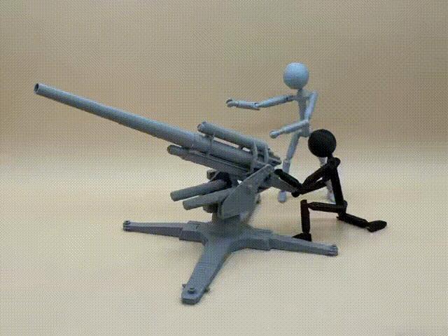 Matchstick Man 88mm Anti-Aircraft Gun