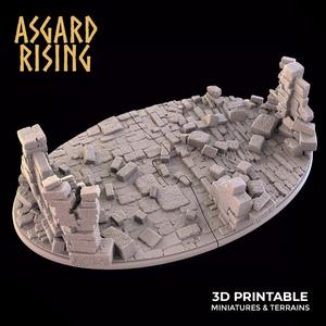 RUINS Oval Base 150x95mm - PRESUPPORTED