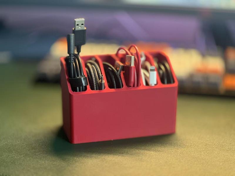 Data cable and charging cable storage box