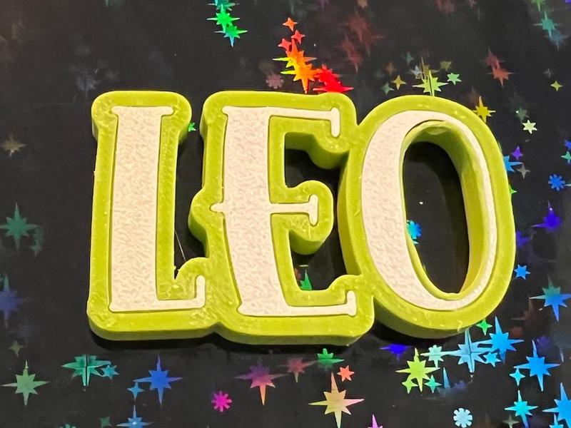 LEO name names namedesign ornament nameplate Leon