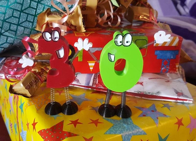 Cartoon Numbers for birthay Present's