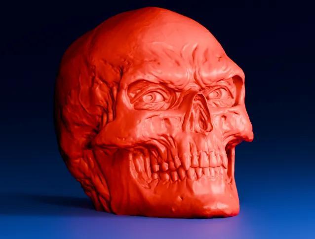 Red Skull | Head Sculpture   