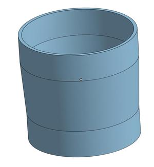 Extraction duct connector - 100mm internal to 100mm external