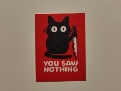 you saw nothing poster wall art