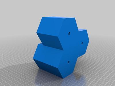 3 pod hex vase