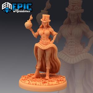 Mechanic Victoria Heart Bomb / Female Artificer / Steampunk Engineer Woman