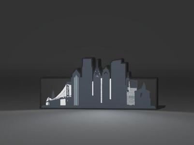 Philadelphia  Skyline Lightbox 