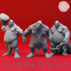 Ogre Warband - Book of Beasts - Tabletop Miniatures (Pre-Supported)