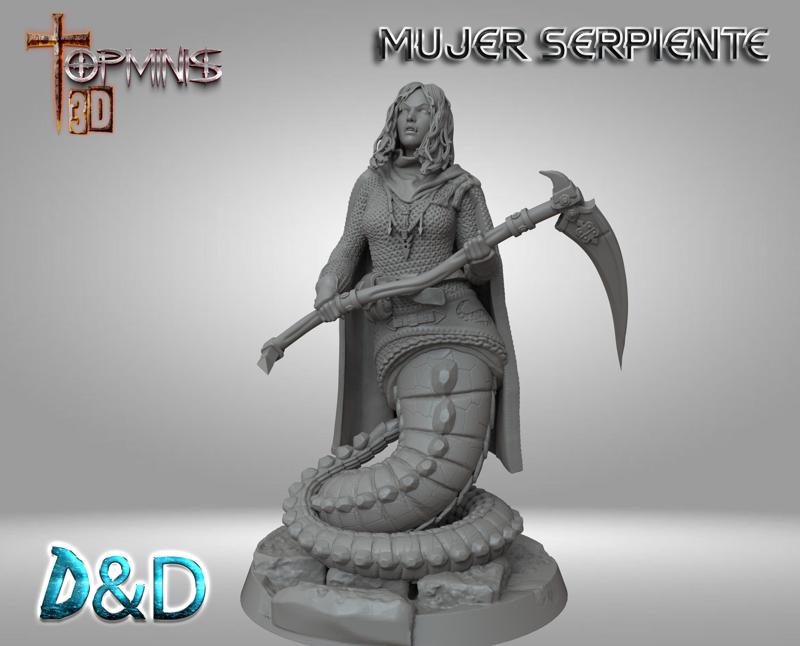 MUJER SERPIENTE PARA D&D