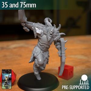 Orc Barbarian Totem Warrior Sword and Shield