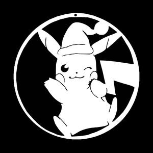 Pikachu Ornament + stencil
