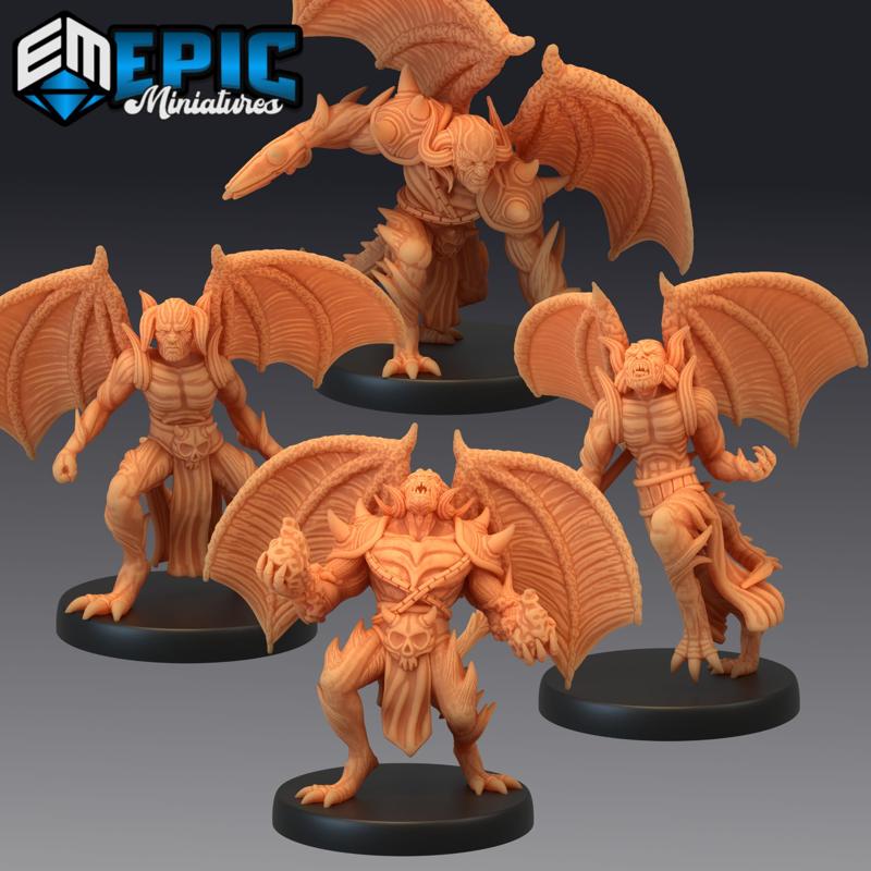 Winged Devil Army Set / Hell Warrior / Demon General / Evil Lord / Abyss Encounter