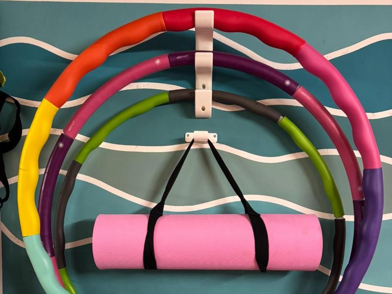 Hula Hoop Wall Mount for 3 Rings