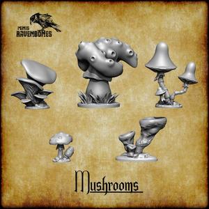 Mushrooms bundle Pre-supported