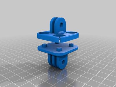 Vibration absorbing adapter for action cameras