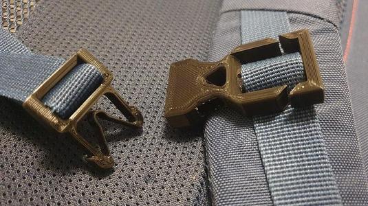 Female clip piece for 20 mm buckle modified