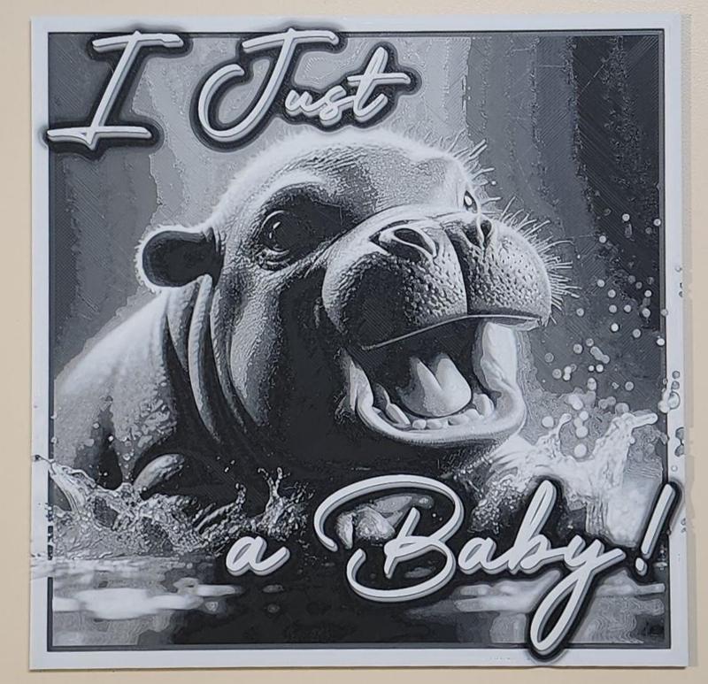 I Just a Baby, Hippo! (hueforge)