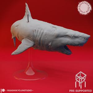 Great Wight Shark (Undead) - Tabletop Miniature (Pre-Supported)