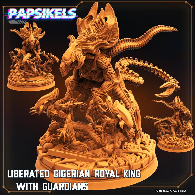 LIBERATED GIGERIAN ROYAL KING WITH GUARDIANS