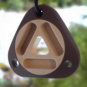  Triangular portable hangboard 