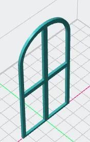 glass frame for miniature  houses   