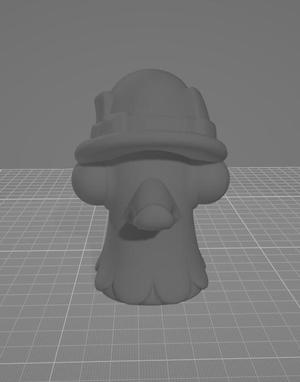 Lego Bird With Helmet