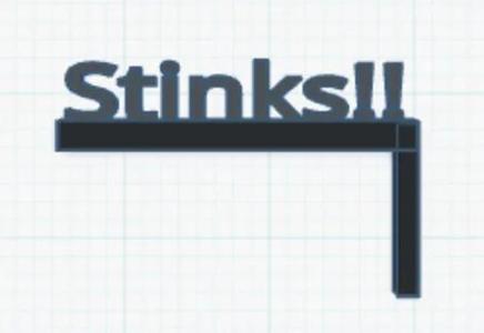 Stinky bathroom sign   