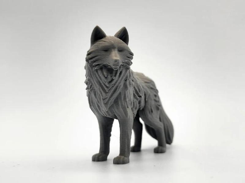 Fluffy Timberwolf Figure   