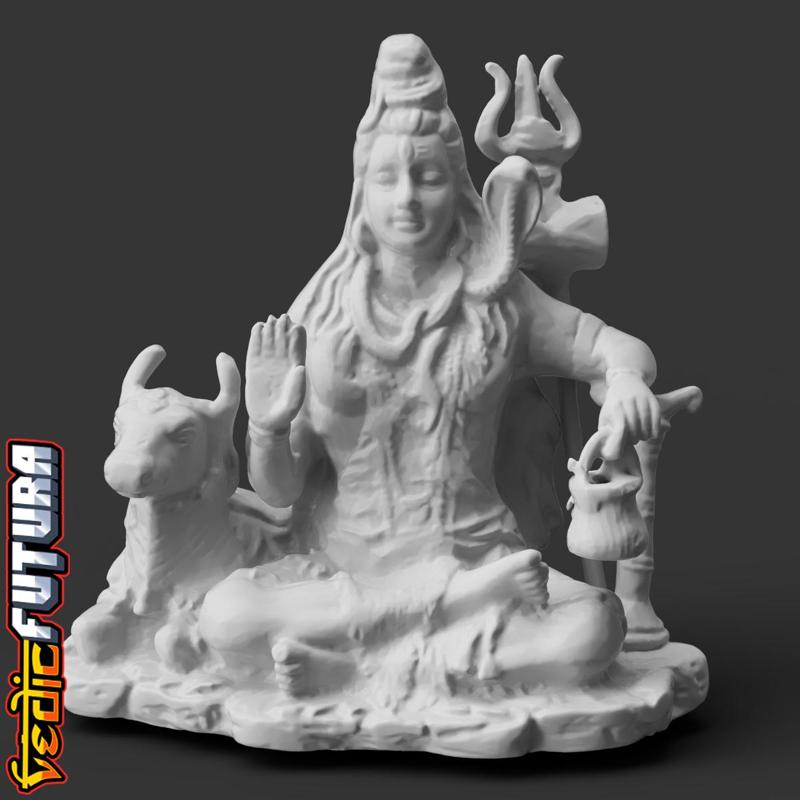 Shiva - The Lord of Cattle, Sitting In Meditation