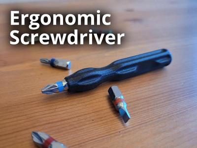 Ergonomic Screwdriver - Bit Holder