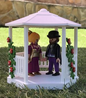 VICTORIAN WEDDING PERGOLA ARBOR MINIATURE MINIATURE SCALE FIGURES PLAYMOBIL