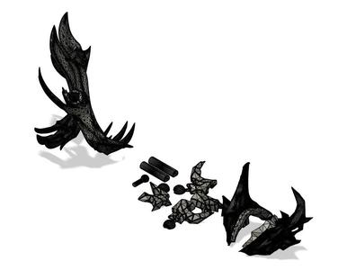 Shadow Fiend Dota 2 Figure Separated parts