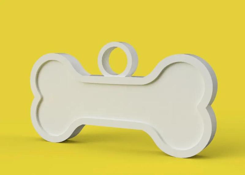 Dog Tag - Bone Shape   